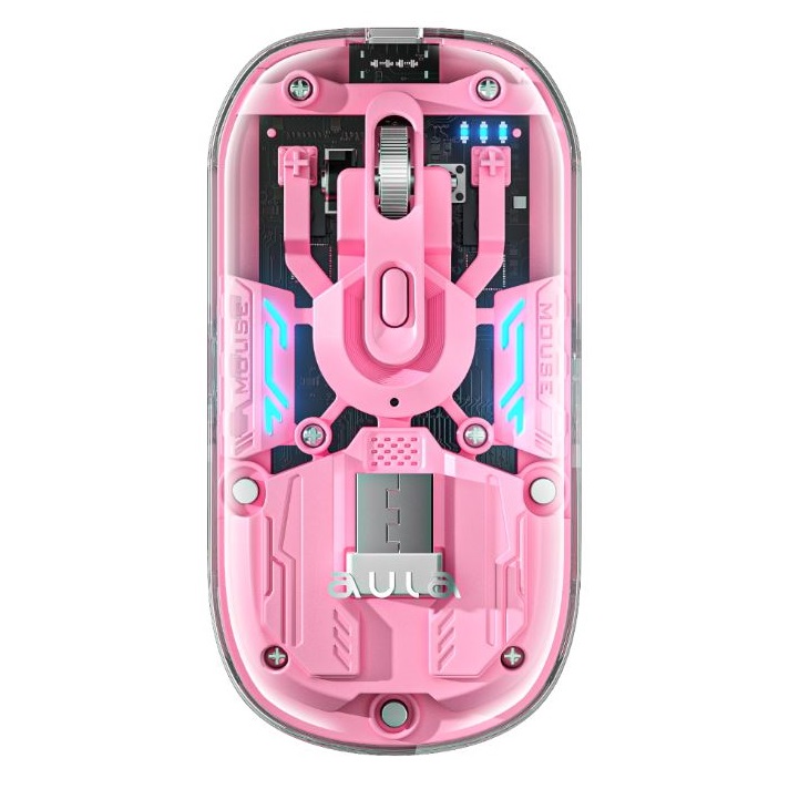 독거미 타란튤라 AM210 무선 투명 마우스 초경량 사무용 2.4G 블루투스 듀얼모드 - 상세 이미지 4
