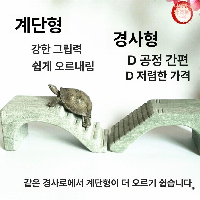 터틀 애완 집 수조 반려동물 사암 일광욕 거북이 은신처 사육장 달팽이 육지 어항 넓은 상단 A 20x16x7.8 - 상세 이미지 4