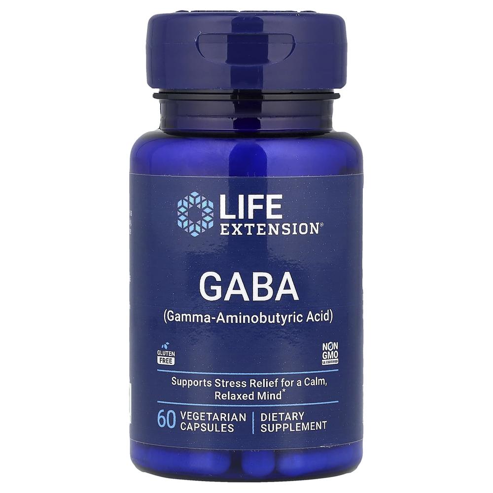 라이프익스텐션 가바 GABA 베지캡슐 60정 - 상품 이미지
