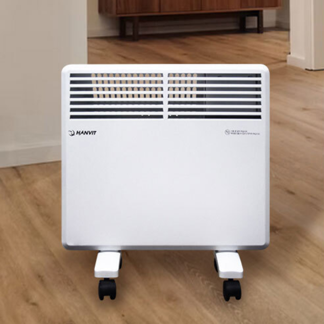 벽걸이 컨벡션히터 스탠드형 화장실난방기 이동식 전기컨벡터 1000W HV-C1000V