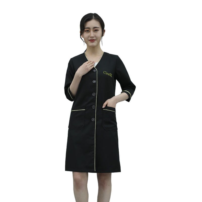 피부관리사가운 에스테틱 네일 마사지 가운 유니폼 - 상품 이미지