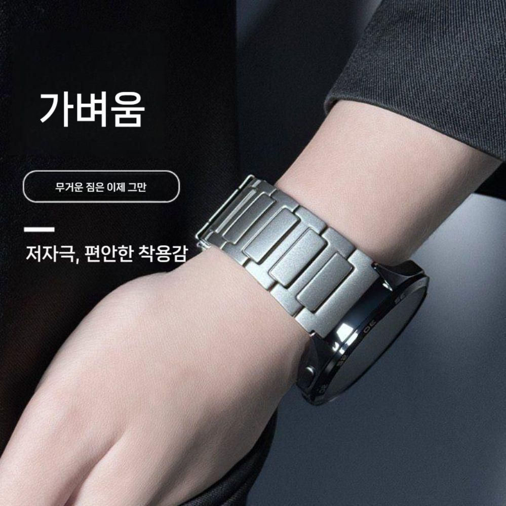 가민 베뉴4 스트랩 순수 티타늄 마그네틱 버클 합금 밴드 45mm - 상세 이미지 5