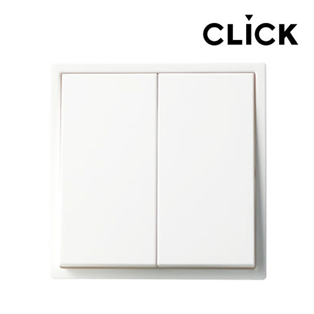 클릭 스위치 화이트 2구 CLICK 일렉트릭 유럽형 정사각 조명 전등 전... 실사용 후기 | 효과 있을까? - 대표 이미지