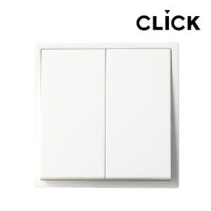 클릭 스위치 화이트 2구 CLICK 일렉트릭 유럽형 정사각 조명 전등 전... 실사용 후기 | 효과 있을까? - 상품 이미지 1