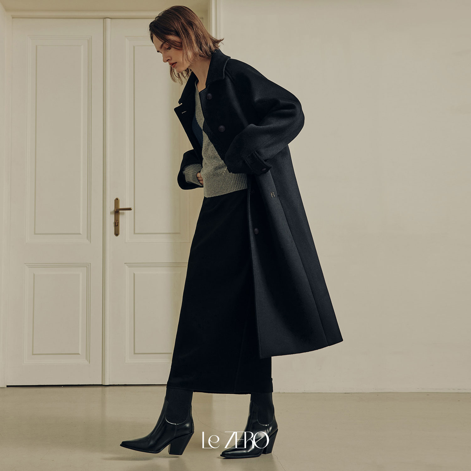 [제로스트릿] [2컬러] 르제로 캐시미어 울 롱 코트 LeZERO CASHMERE WOOL LONG COAT - 상세 이미지 3