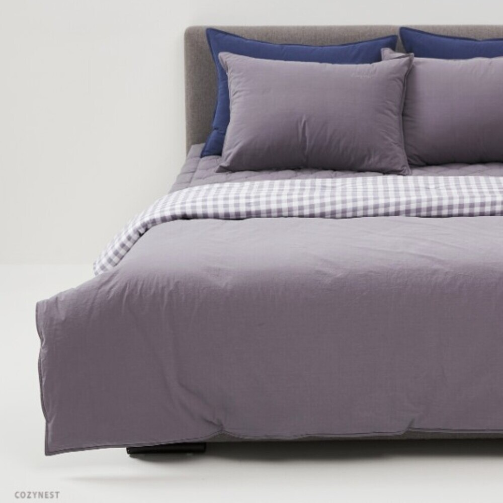 레노마홈 몬트워싱 차렵이불 앞 순면 뒤 모달 바이오워싱가공 깔금한 차렵이불