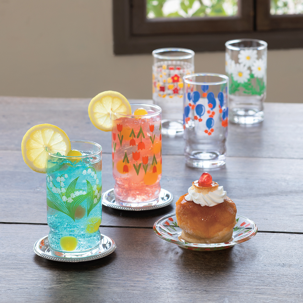 [아데리아] 레트로 유리 텀블러 270ml, 1개, Balloon 이미지 8