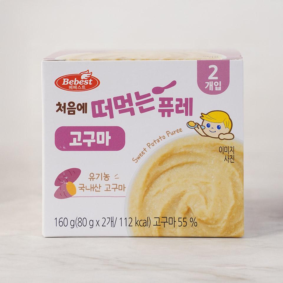 메가마트 베베스트 처음에 떠먹는 퓨레 - 고구마 160g