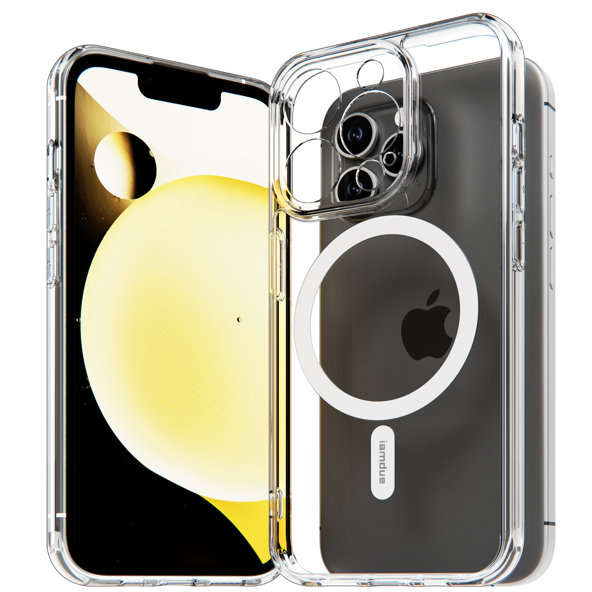 아이엠듀 맥세이프 슬림 케이스 투명, 아이폰13 프로 제품 이미지