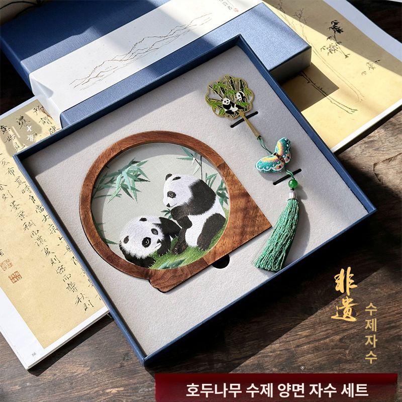 수작업 팬더 장식품 선반 모형 조형물 야외 피규어 마당 - 상품 이미지