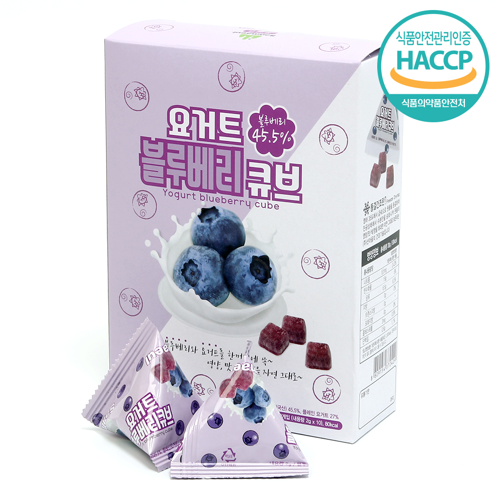 동결건조 요거트 큐브 블루베리, 2g, 10개 - 상품 이미지