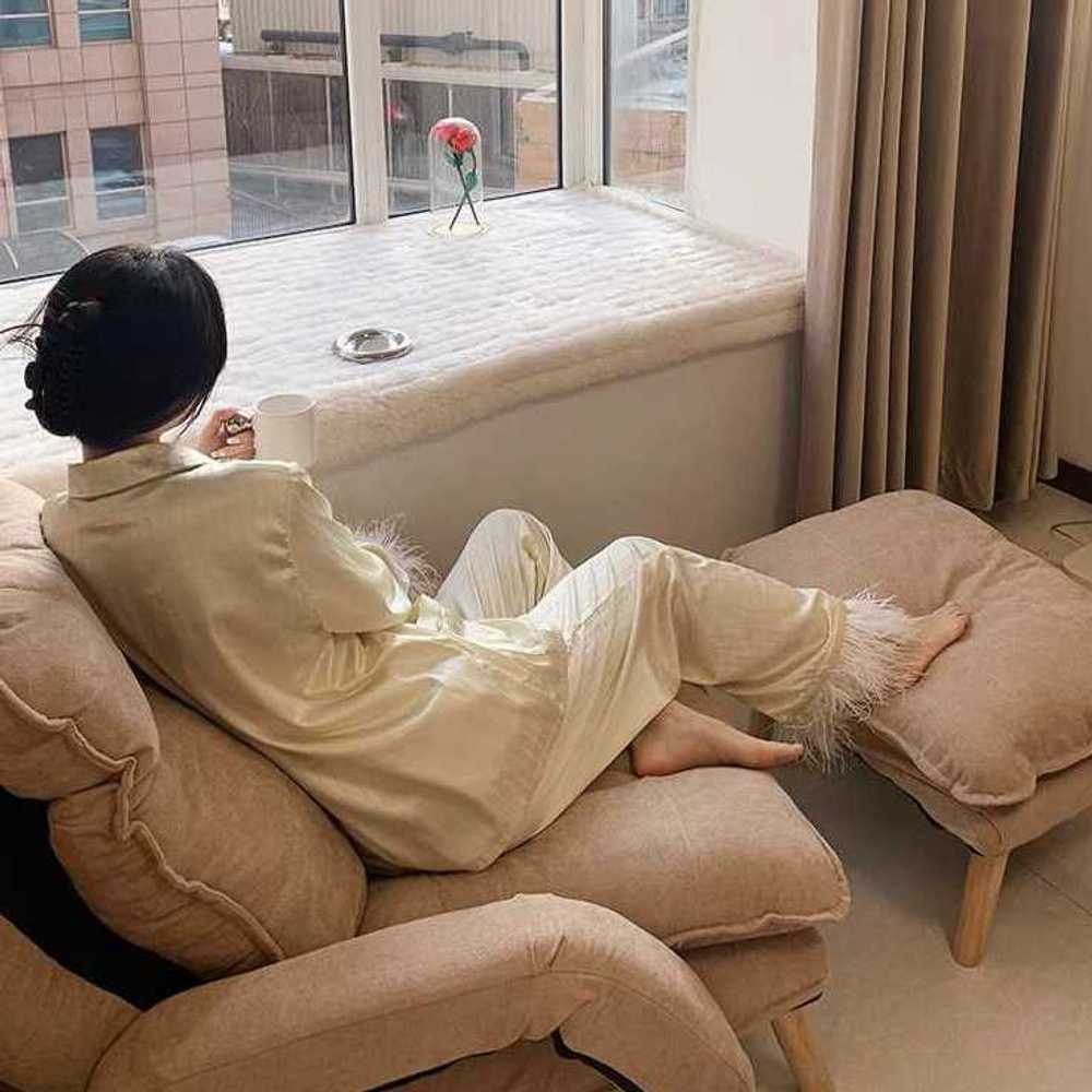 편한1인용쇼파 패브릭 코튼 수유의자 쇼파 등받이 - 상세 이미지 2