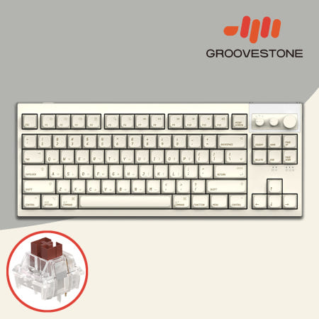 엠스톤 그루브스톤 GV8M 8K 무선키보드 애플라떼, 저소음 갈축, 38g