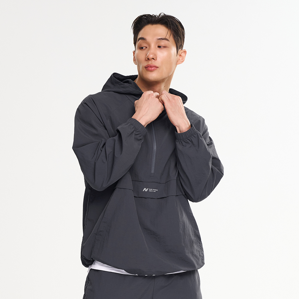 남자 여성 캠프 러닝 아노락 세트 자켓 조거 후드 러닝복 바람막이 런닝 등산복 이미지 2