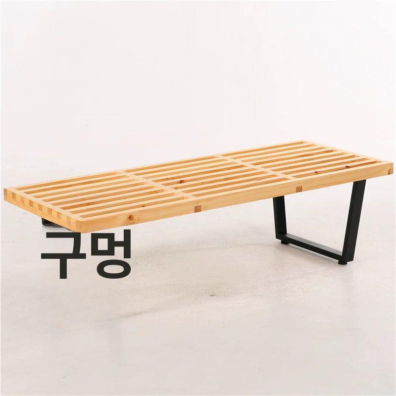 사우나 평상의자 목욕탕 욕실 휴게실 휴식 원목벤치 대기 스툴 샤워 헬스장 홑겹 수영장 내추럴우드 92cm - 상세 이미지 5