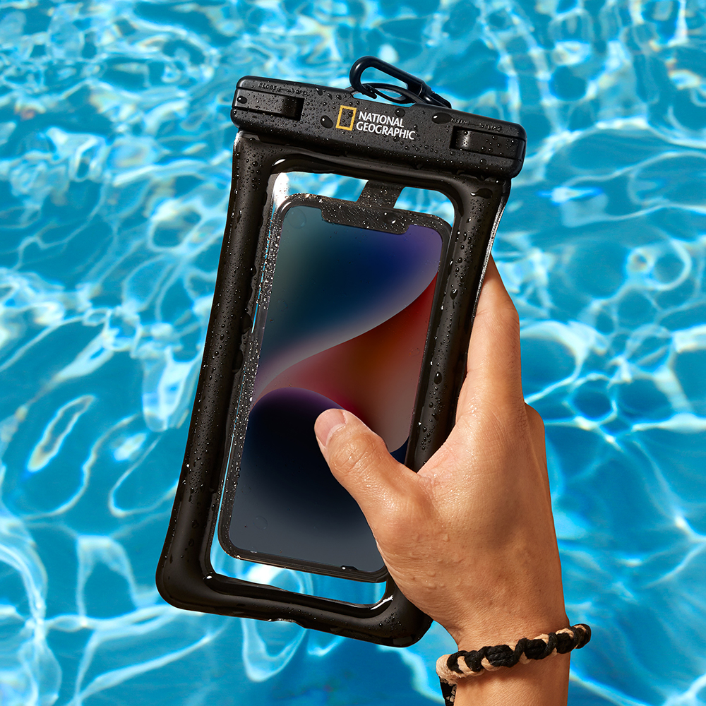 내셔널지오그래픽 물놀이 원터치 핸드폰 방수팩 4중잠금 암밴드