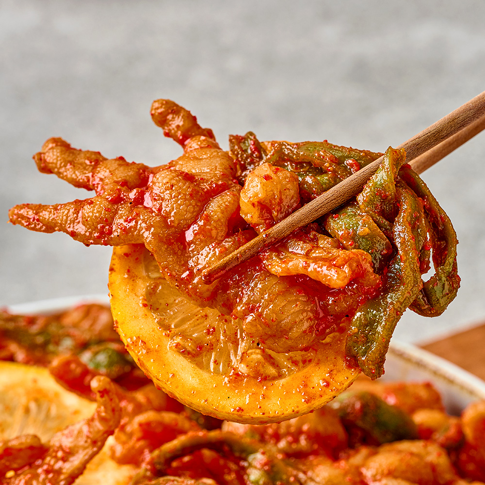 집에서먹자 레몬무뼈닭발 닭발 무침 궁채 냉닭발 400g - 상품 이미지
