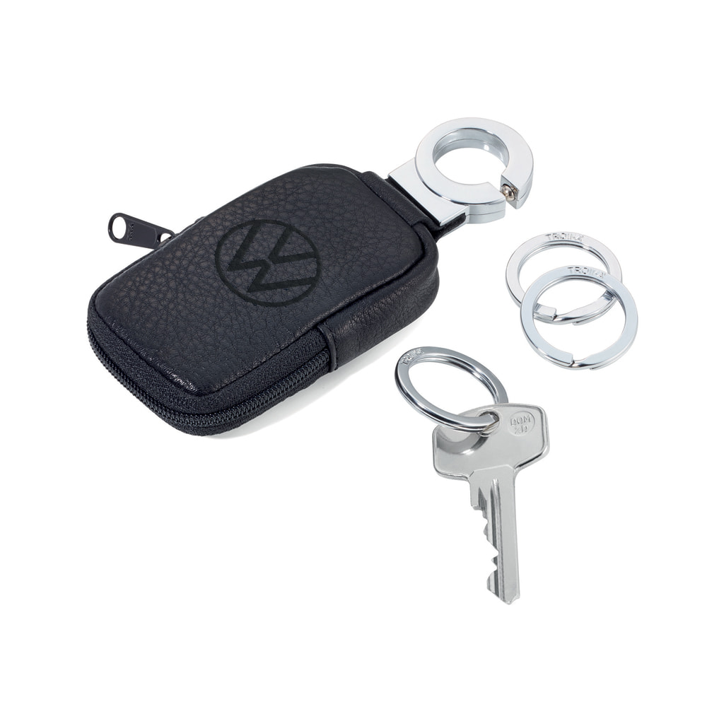 독일 브랜드 트로이카 Volkswagen 정품 라이선스 다용도 키링&미니 가죽 파우치 AirTag 보관(KR20-77/VW) - 상세 이미지 3