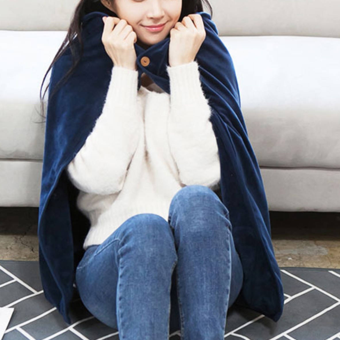 여행용 캠핑용 usb 온열 매트 소형 전기 담요 온열 망토