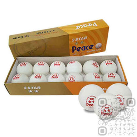 [컴엔제이협력사]컴엔제이 탁구공 2성 12pcs 화이트 공인탁구공 탁구볼