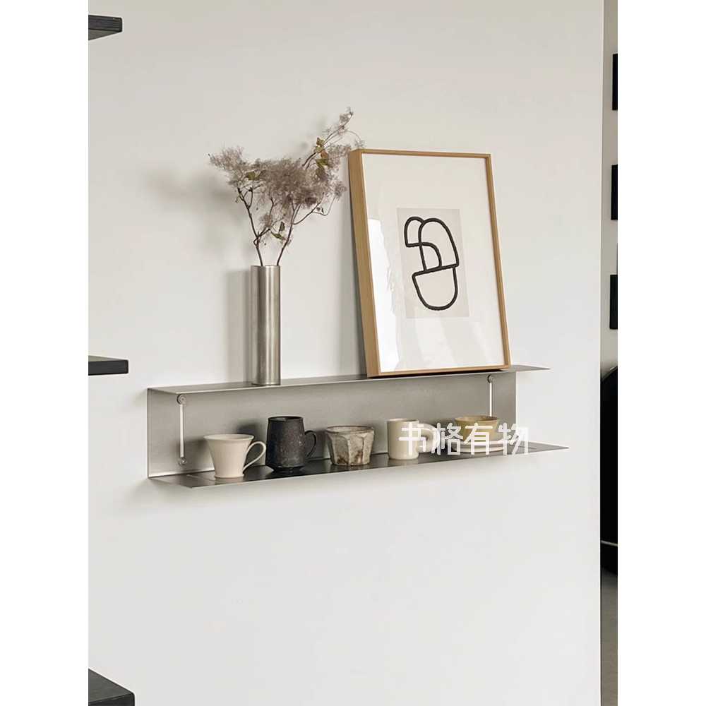 스테인리스 벽선반 진열대 책장 인테리어 장식대 스테인리스 스틸 90x15x15cm - 상세 이미지 2