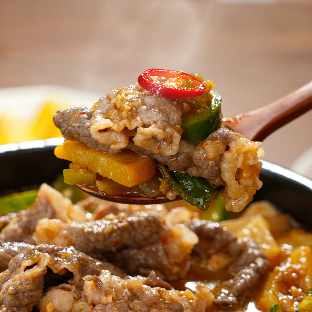 셰프애찬 차돌 된장 짜글이 930g 된장찌개 차돌박이 밀키트 - 상세 이미지 3