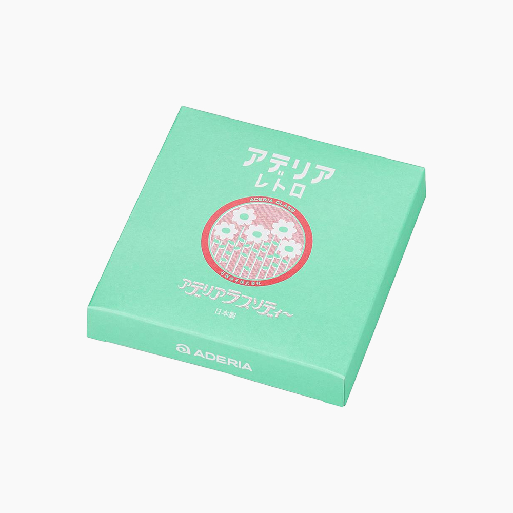 [아데리아] 레트로 유리 플레이트 12cm, Babys Breath - 상세 이미지 2
