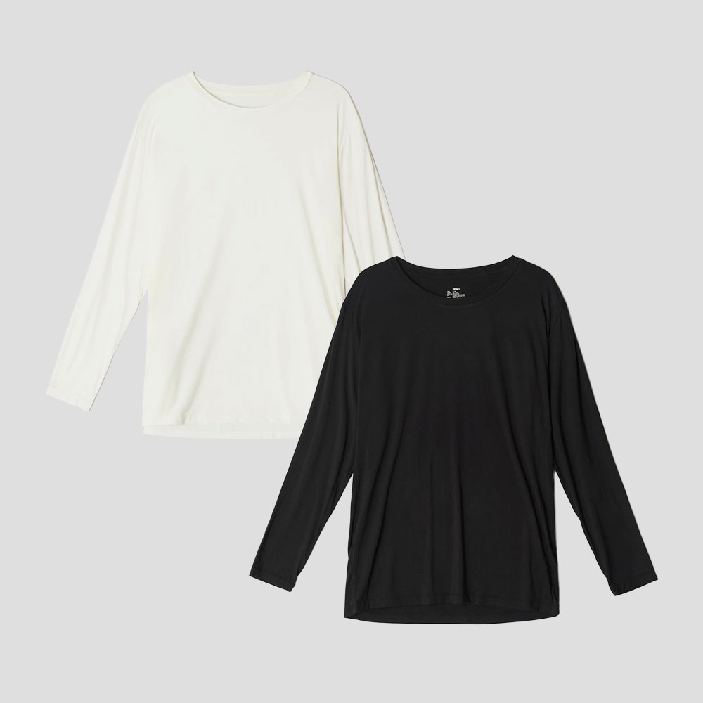 [N배송][네이버단독][2장 구매 할인][WARMTECH] 스파오 남성 라운드넥 긴팔 SPXVFAVA01 제품 이미지