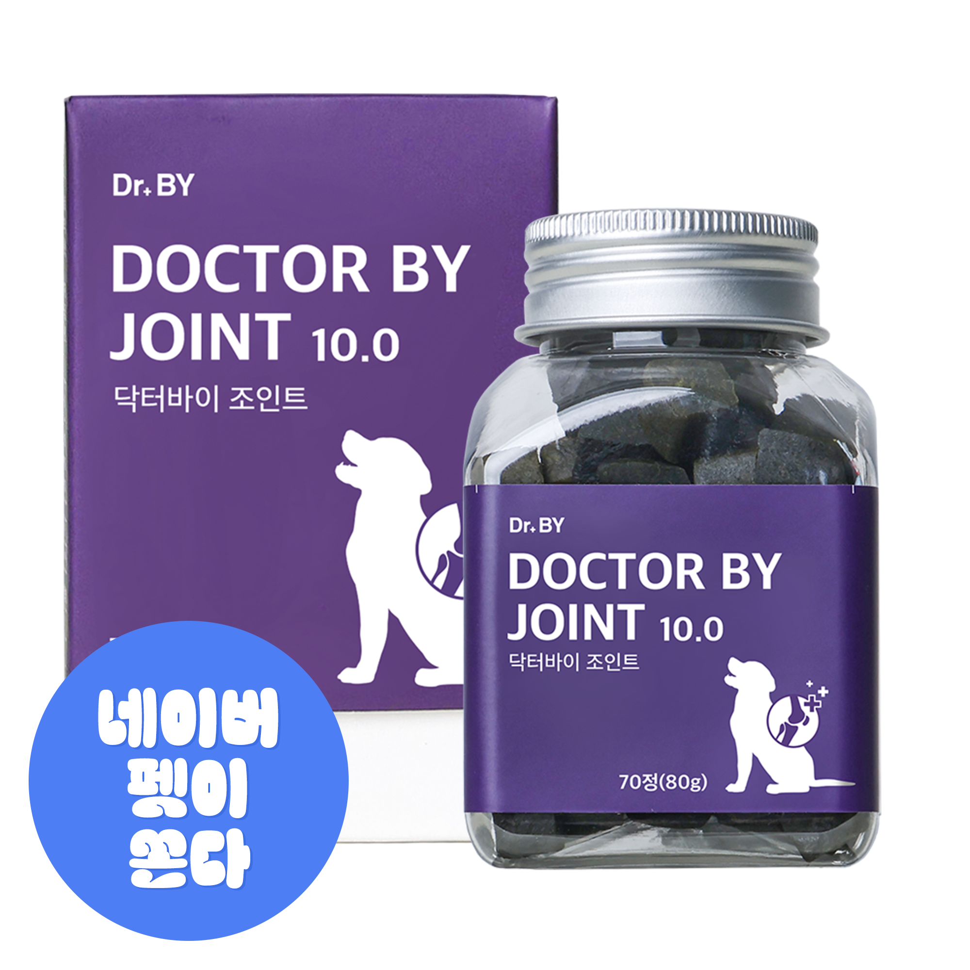 닥터바이 조인트 강아지 관절 영양제 슬개골 강화 도움 70개입, 1개