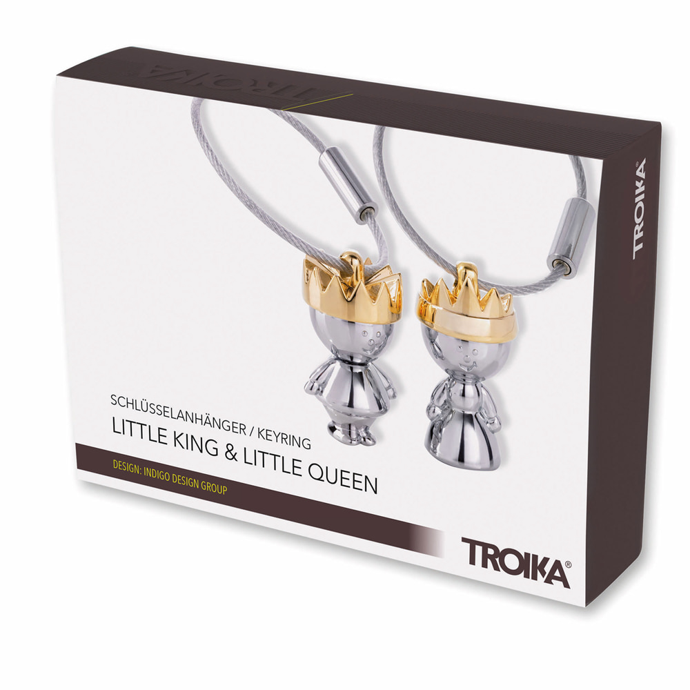 독일 브랜드 트로이카 명품키링행운의 열쇠 LITTLE KING&QUEEN SET 키홀더(KR9-38/CH) - 상세 이미지 4