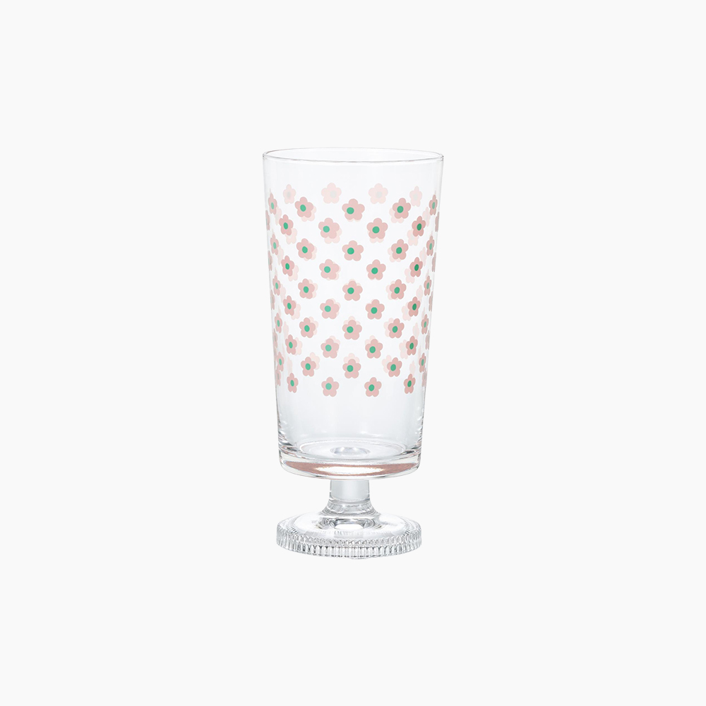 [아데리아] 레트로 유리 고블렛잔 305ml Primrose - 상품 이미지