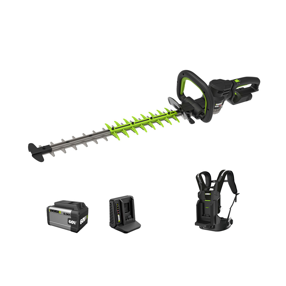 웍스 충전 전정기 헤지커터 60V 5.0Ah 배터리1개 BL WD260E