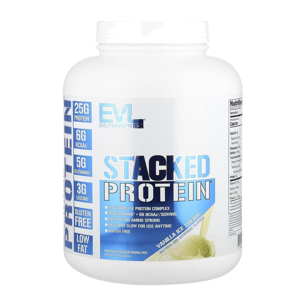EVLution 단백질 스택드 프로틴 Stacked Protein 바닐라 프로틴 파우더 2.26kg - 상품 이미지