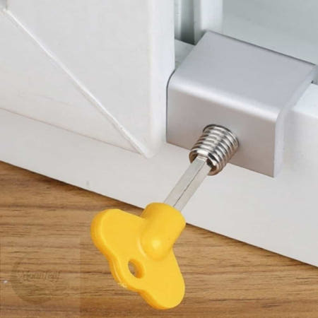 MLStore 일자형렌치 창문 잠금장치 5개입 세트 베란다추락방지 샷시문잠금장치