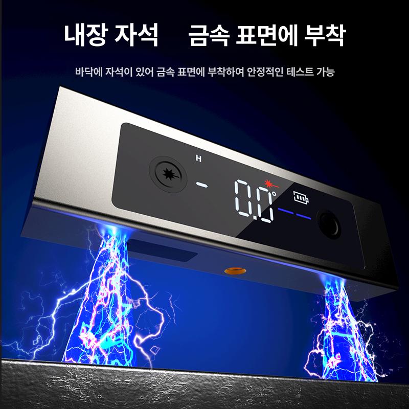 경사계 디지털 수평계 백라이트 건축 정밀 기울기 고정밀 전자수평계 마그네틱 미니 단일레이저 직선 표시 - 상세 이미지 4
