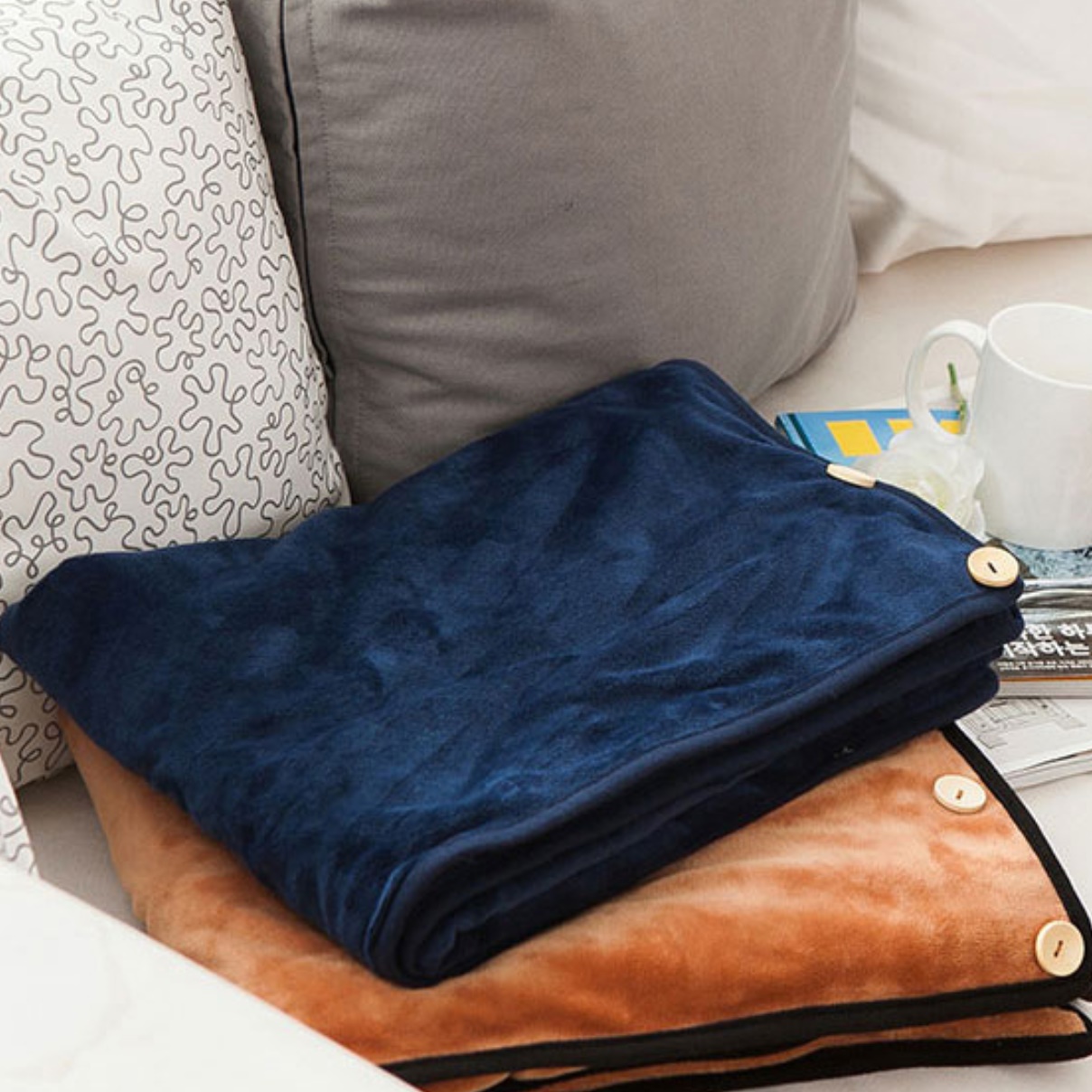 보조배터리 사용 전기 매트 차박 usb 전기 온열 매트