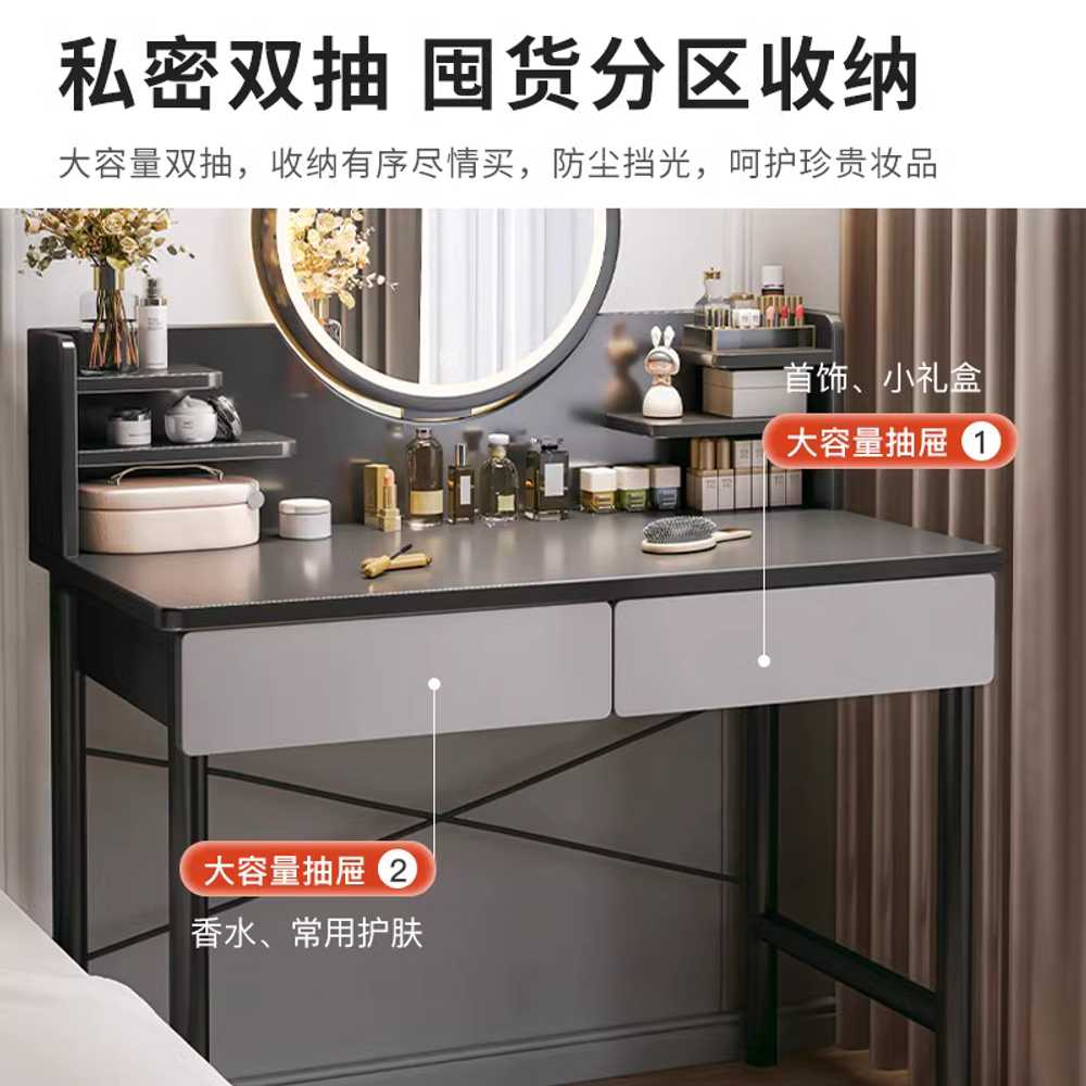 남자 화장대 서랍 원룸 테이블 콘솔 입식 파우더룸 60cm - 상세 이미지 3