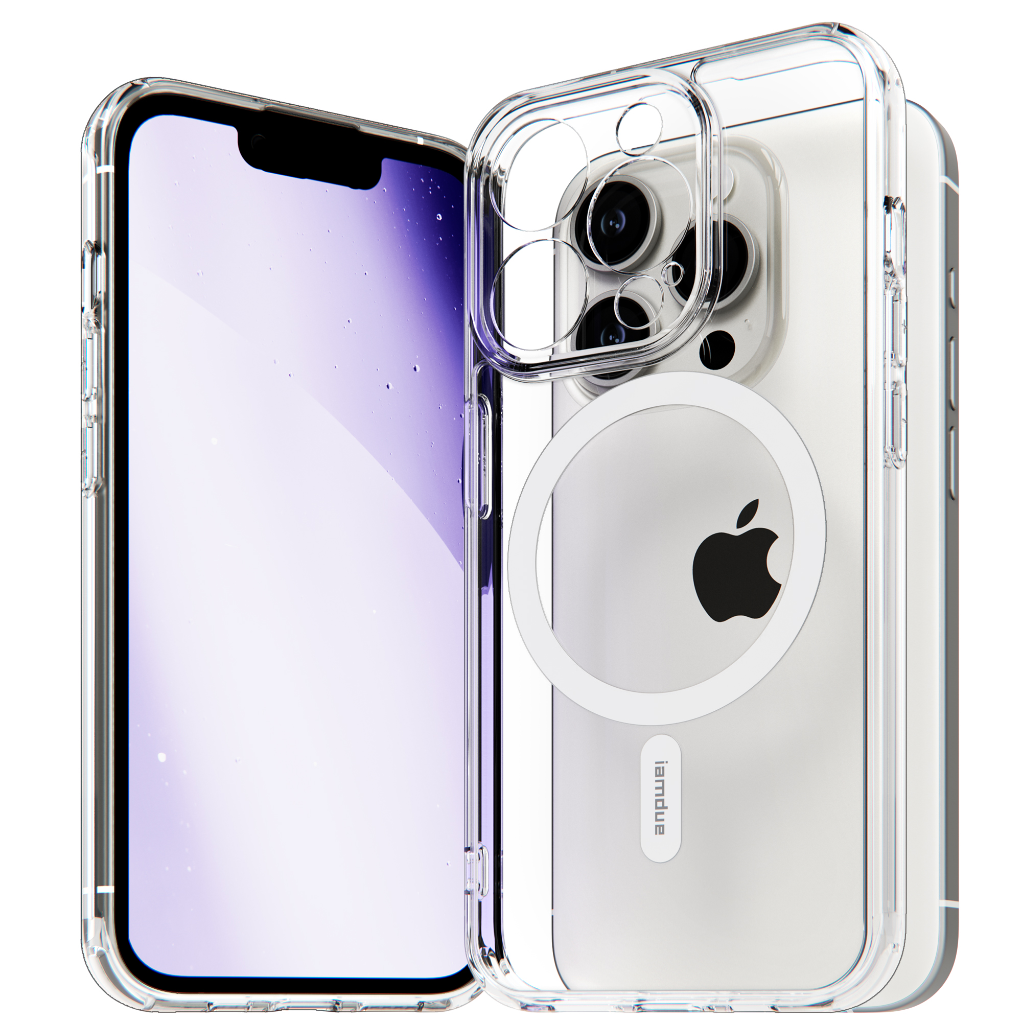 아이엠듀 맥세이프 슬림 케이스 투명, 아이폰14 프로 제품 이미지