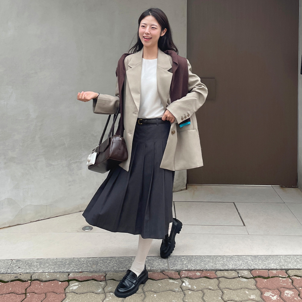 25FW 뉴클래식 플리츠 스커트 추가 이미지