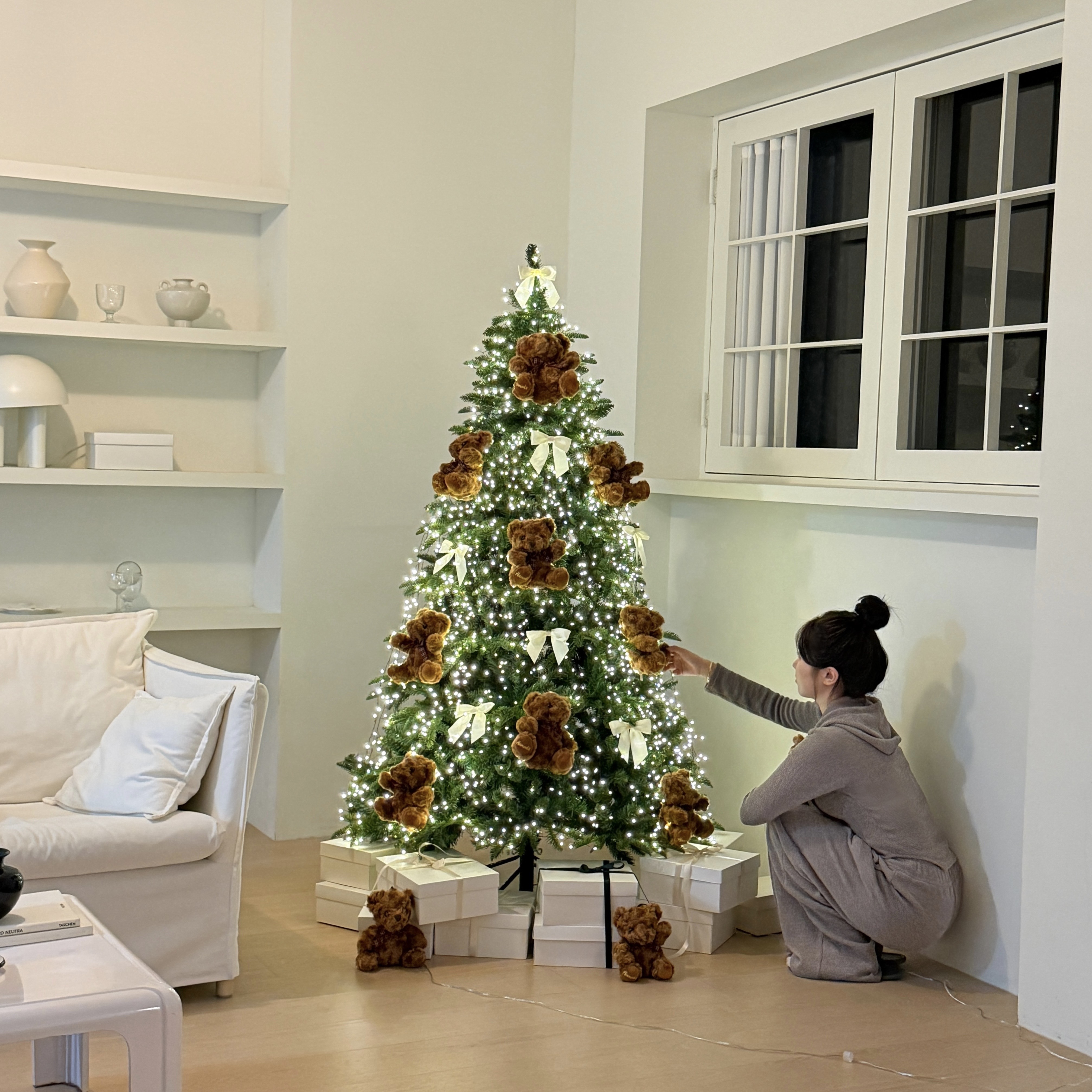 매료 크리스마스 인형 트리 고급 PE 전나무 가정용 180