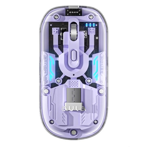 독거미 타란튤라 AM210 무선 투명 마우스 초경량 사무용 2.4G 블루투스 듀얼모드 - 상세 이미지 3