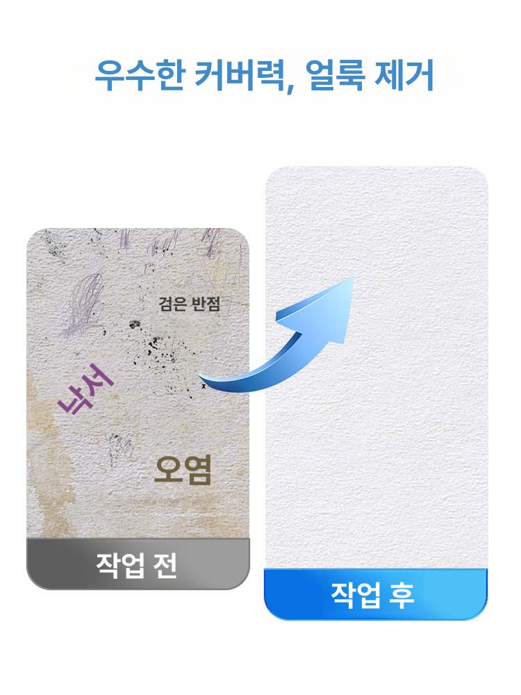 벽면 퍼티 오염 제거 셀프 벽 보수 흰색 수리용 항균 곰팡이 - 상세 이미지 3