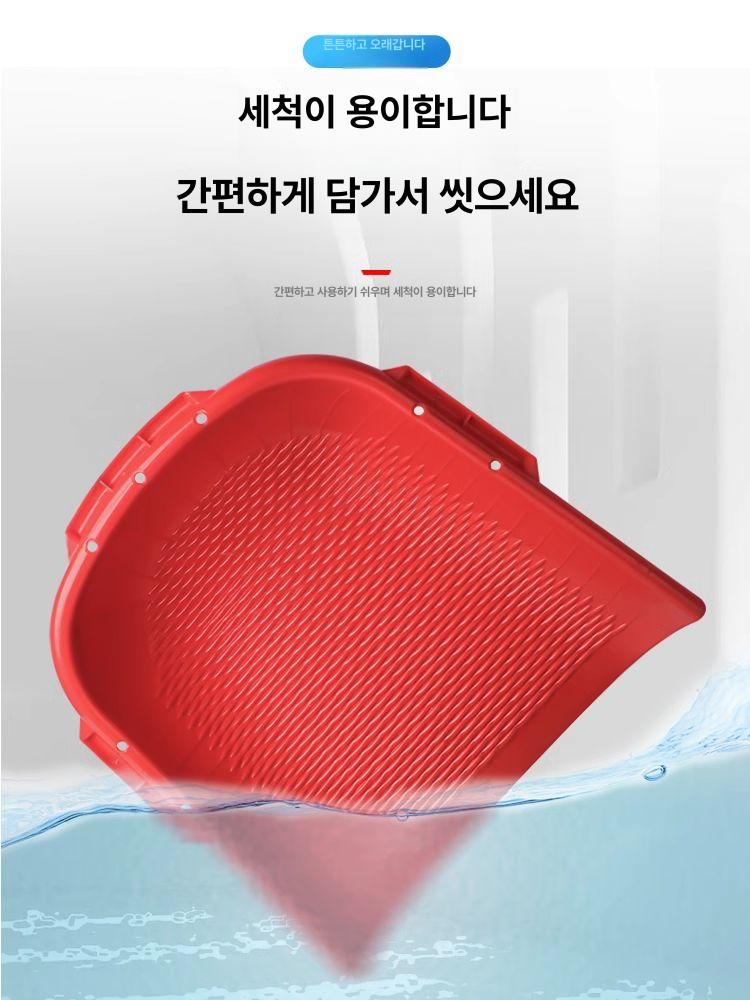 농업용 플라스틱 채 곡식선별기 곡식키 플라스틱키 선별기 곡식 농사 돌고르기 시골 농업 스탠다드 레드 쓰레받기 소형 - 상세 이미지 4