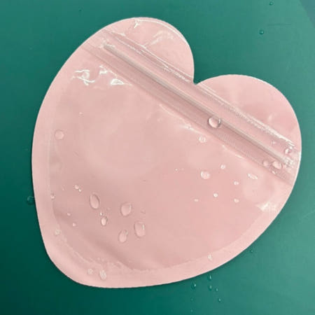 컬러 하트 지퍼백 구디백 어린이집 유치원 생일 선물 포장 악세사리 간식 포장지 답례품 부자재 지퍼팩