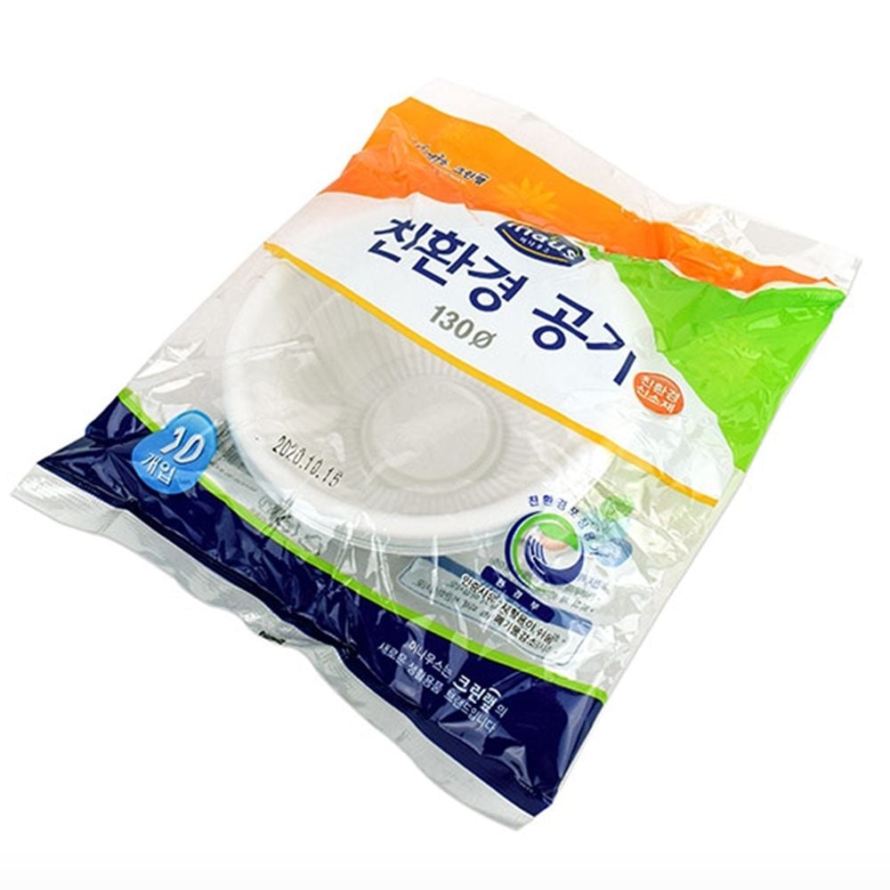 일회용용기 식당 그릇 전자레인지 사용 공기 130mm - 상품 이미지
