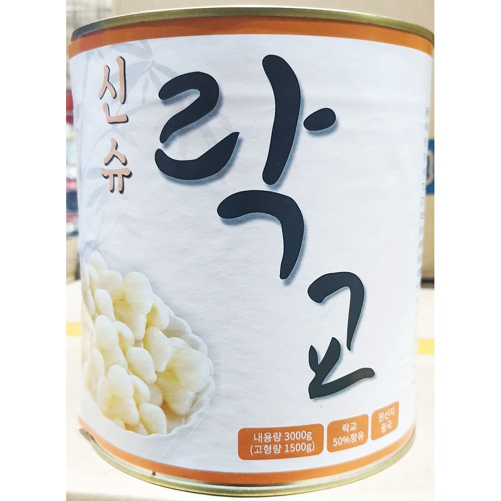 코우인터내셔널 락교 3S 3k 알마늘 통조림 락교짱아찌 - 상품 이미지