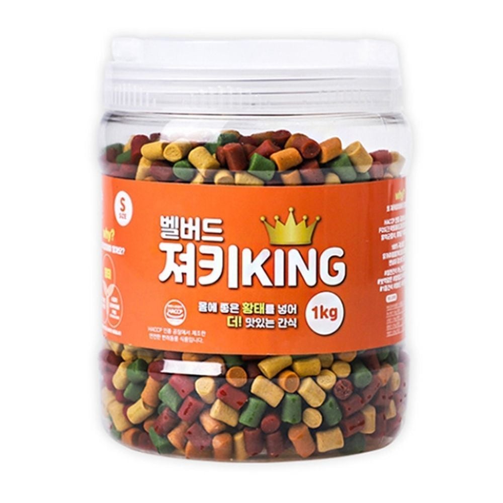 벨버드 강아지 간식 애견 간식 져키킹 S 1kg - 메인 이미지