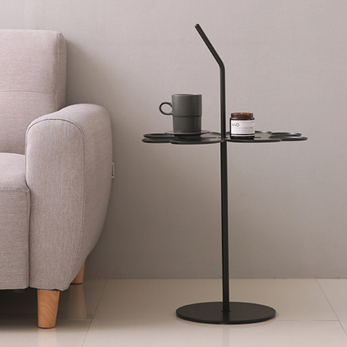 클로버 철제 간이테이블 베란다 쇼파사이드테이블 창가 보조 미니 커피 식탁