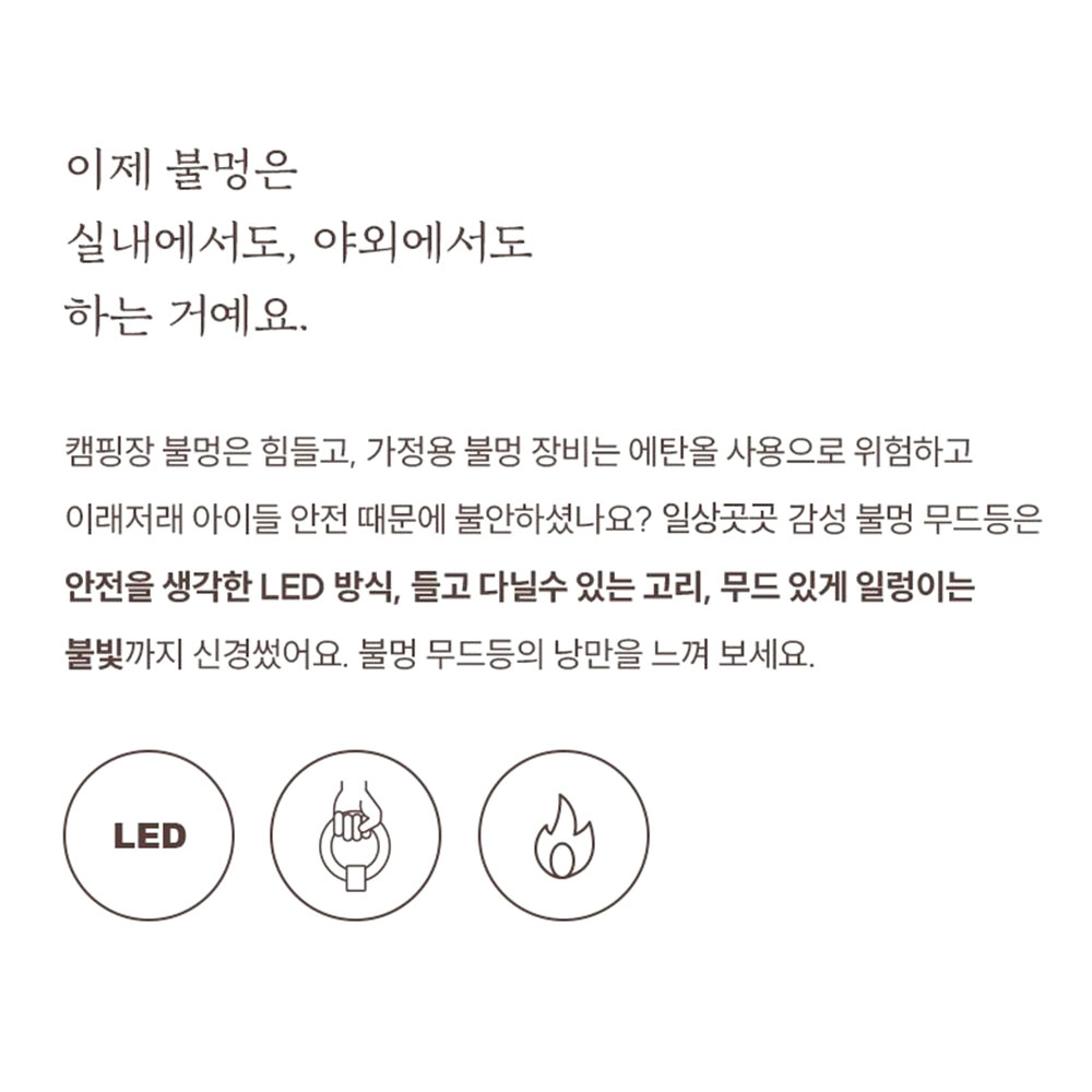 감성 led 벽난로 미니 모형 불명 인테리어 램프 - 상세 이미지 3