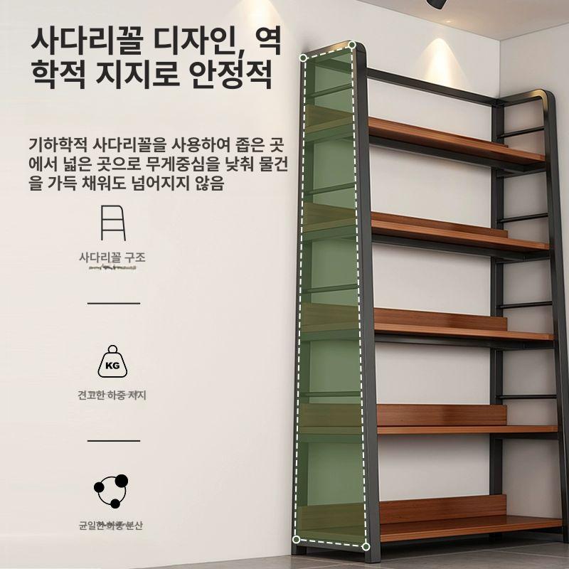 다용도 진열장 상장 트로피 운동기구 가정용잡화 디스플레이 장식장 거실장 거실 술장 진열대 3cm 5단 100x35x180cm H - 상세 이미지 3